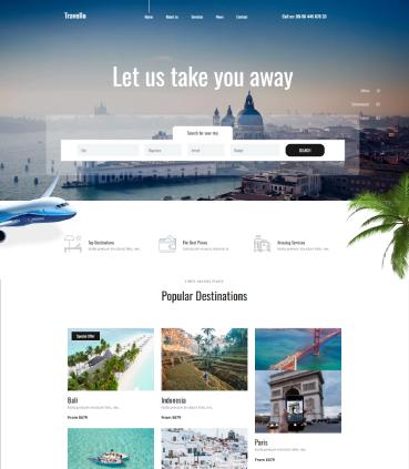 Travel AGency website design